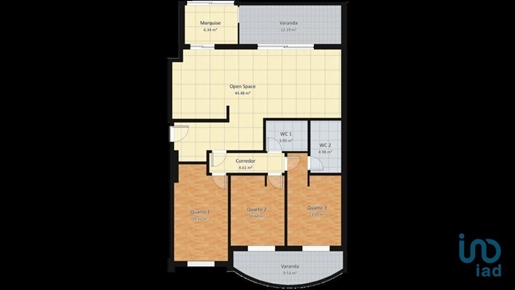 Appartement T3 à Coimbra de 146,00 m²