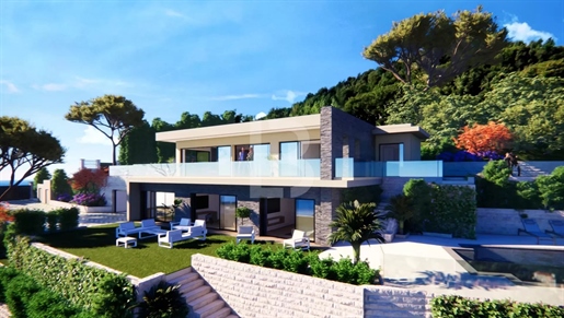Moderne Villa mit Pool und Meerblick in Roquebrune-Cap-Martin