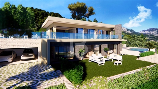 Moderne Villa mit Pool und Meerblick in Roquebrune-Cap-Martin
