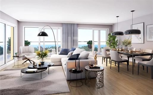 La Turbie 4-Zimmer-Wohnung mit 180° Panoramablick auf das Meer und Terrassen