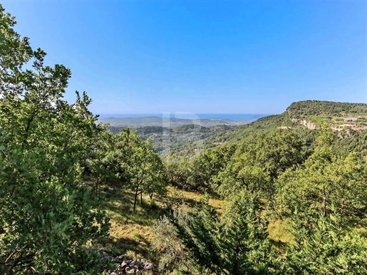 For sale, unique and charming farm house with sea views in Bar Sur Loup