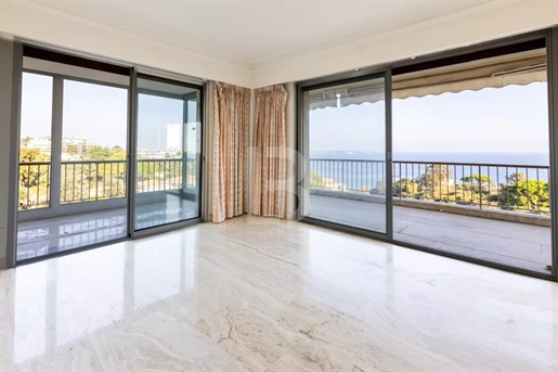 Te koop in Cannes Californië, appartement van 130m2 met panoramisch uitzicht op zee