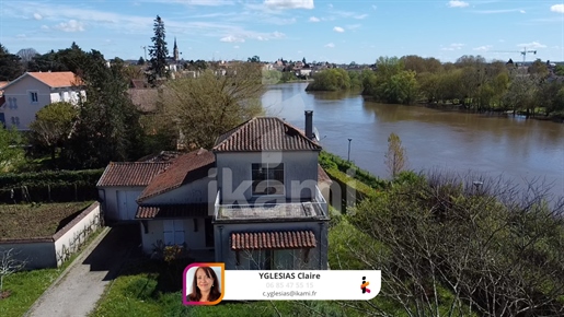 Bergerac: Einstöckige Villa mit herrlichem Blick auf die Dordogne