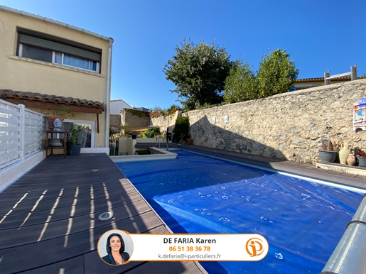 Frontignan, House 110 m2 on 338 m2 with swimming pool