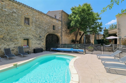 18Th Century property with main home, 4 gites, courtyard , pool and barn.