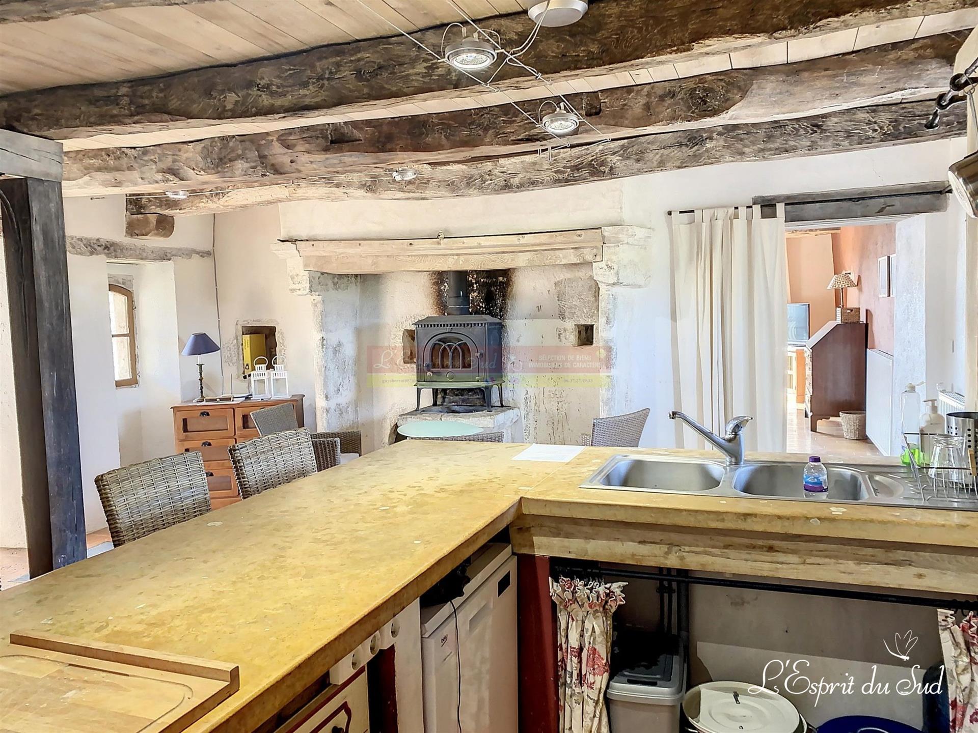 Magnificent 13th Century castle, 2 renovated houses, swimming pool