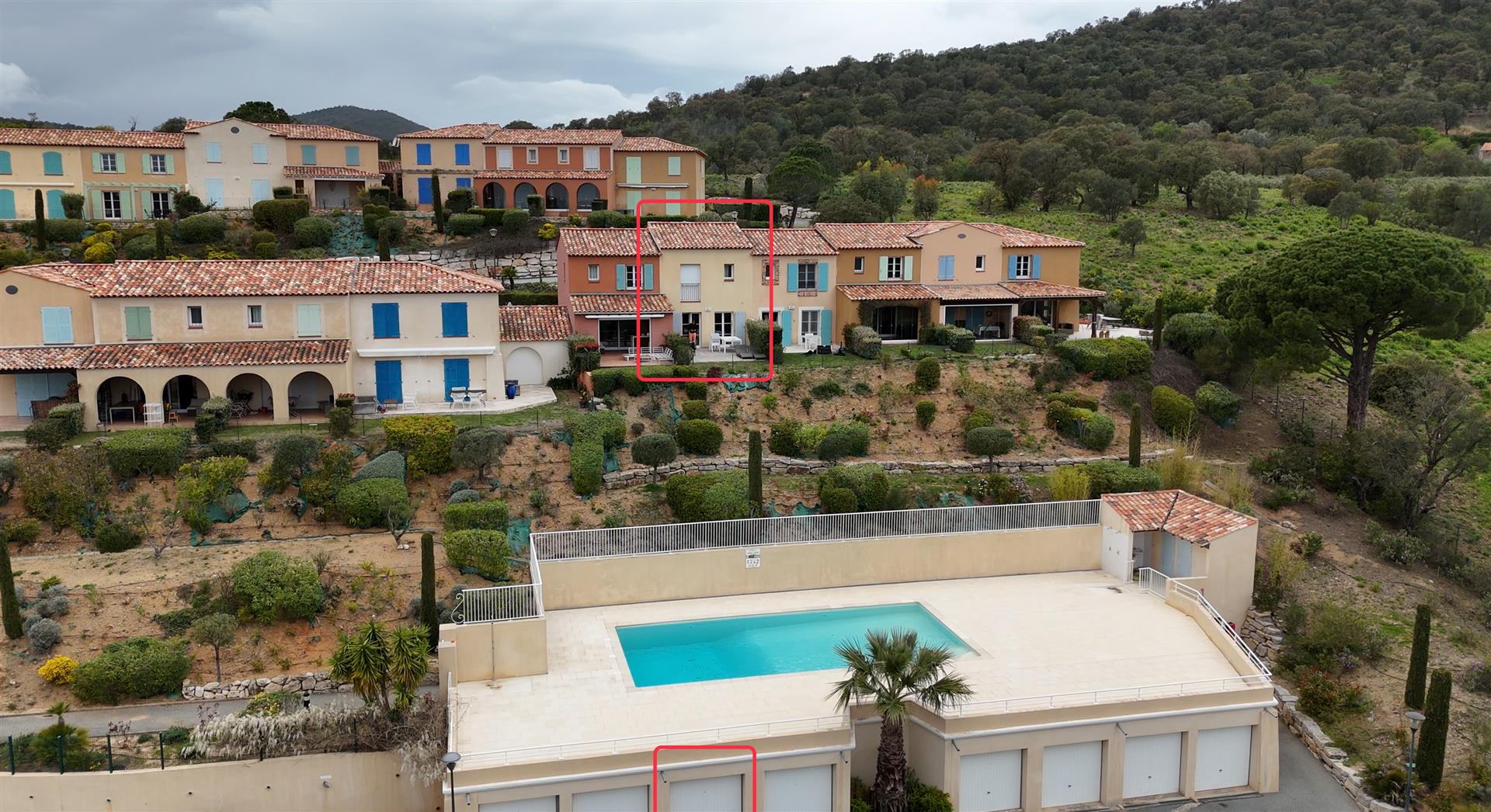 Maison calme avec vue de la Côte d’Azur