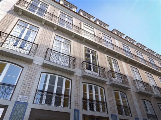Новая квартира с 2+1-мя спальнями возле района Шиаду в Лиссабоне!!