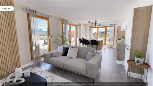 Dpt Haute Savoie (74), à vendre Allonzier La Caille appartement T5 penthouse de 112 m²