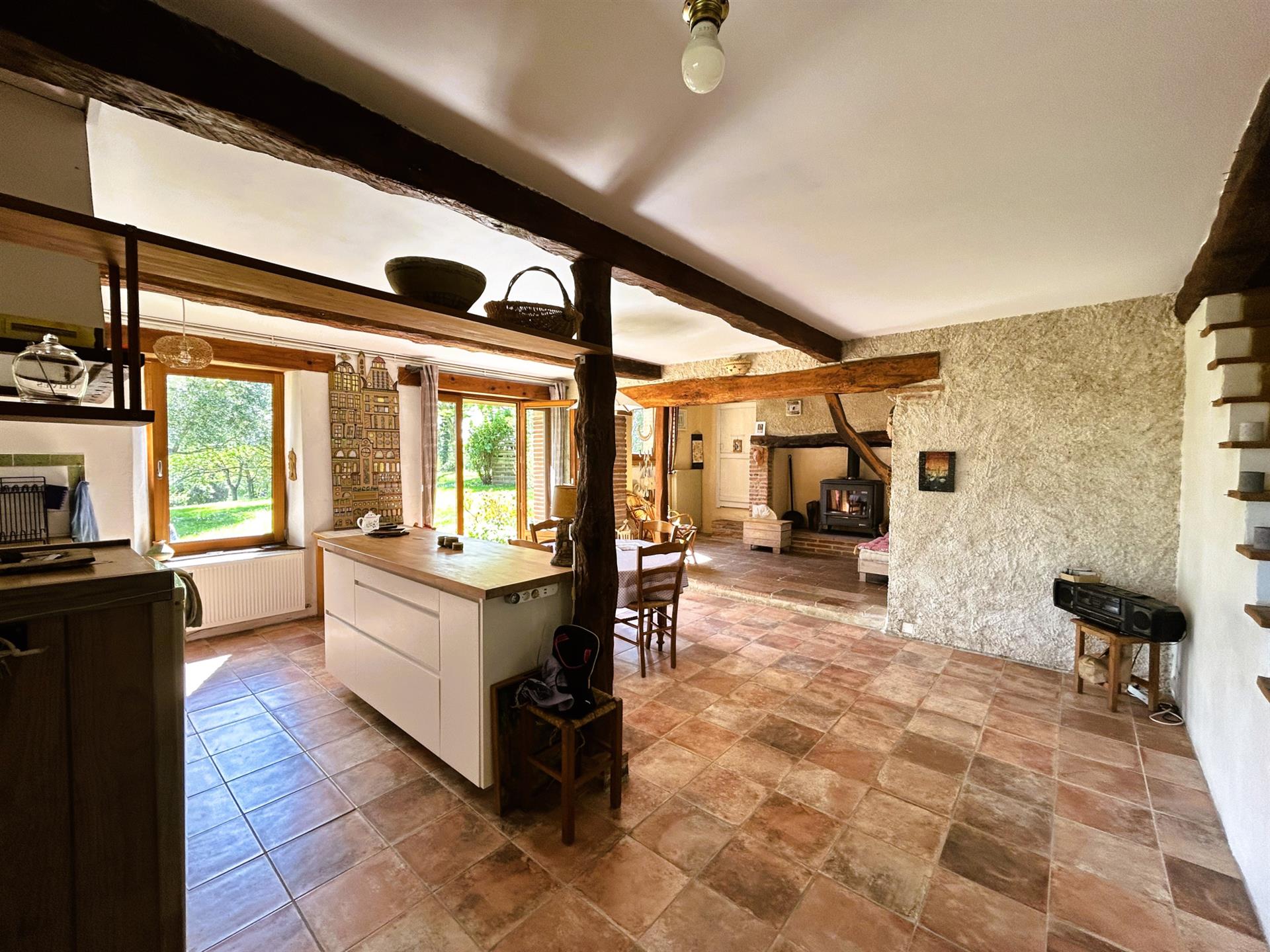 Altes Bauernhaus - 2 Wohnungen - Werkstatt - 3909m2 Grundstück - Blick auf die Pyrenäen - in der Nä