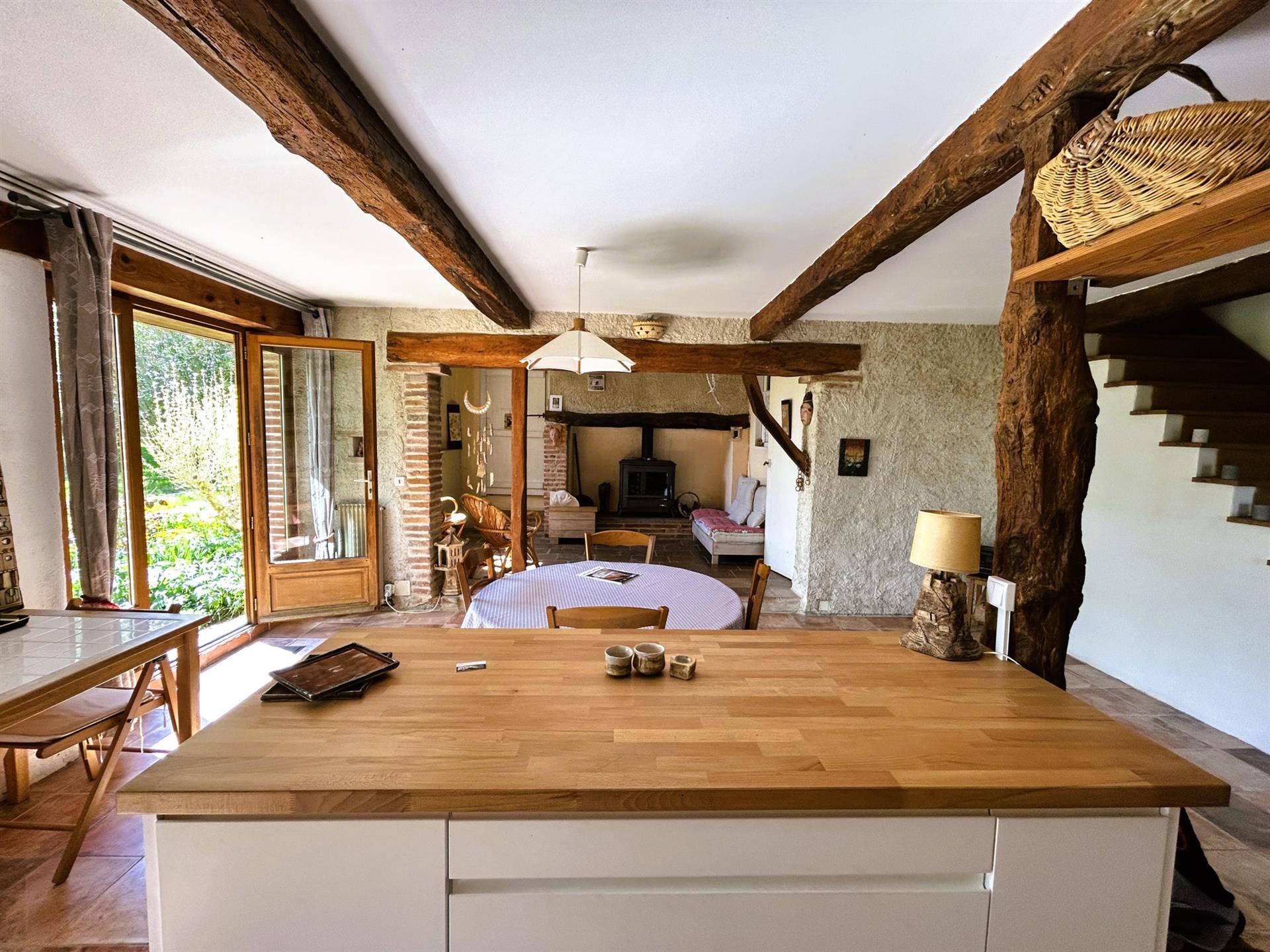 Altes Bauernhaus - 2 Wohnungen - Werkstatt - 3909m2 Grundstück - Blick auf die Pyrenäen - in der Nä