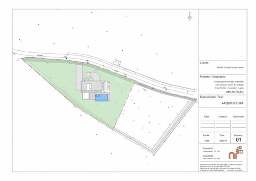 Lote de terreno para construção perto de Carvoeiro (2.630 m²) com projeto