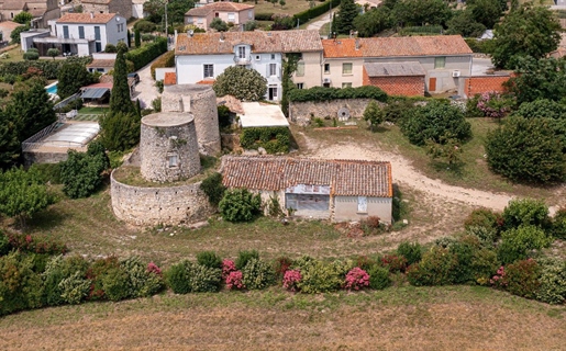 Propriété à 10 mn de Carcassonne, 2 maisons et 2 moulins. Terrain constructible détachable.