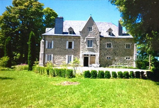Marcenat Cantal Beau Château 420m2 sur terrain 24950m2