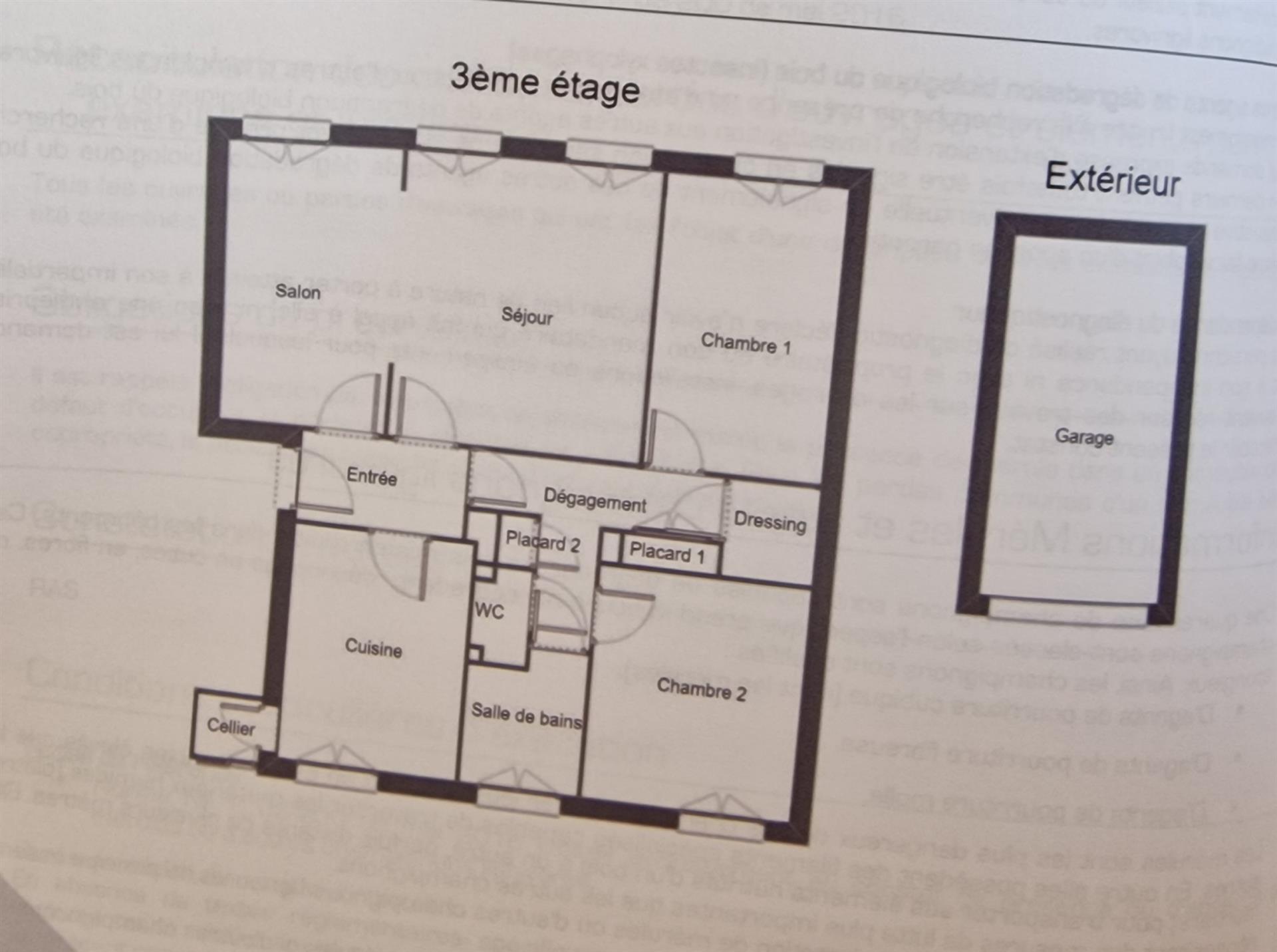 Appartement 76m2 avec garage