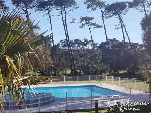 Schöne Maisonette mit Swimmingpool auf dem Golfplatz von Moliets, 300 m vom Strand entfernt.