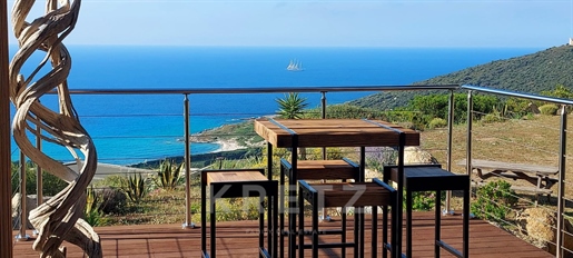 Maison contemporaine avec vue mer panoramique