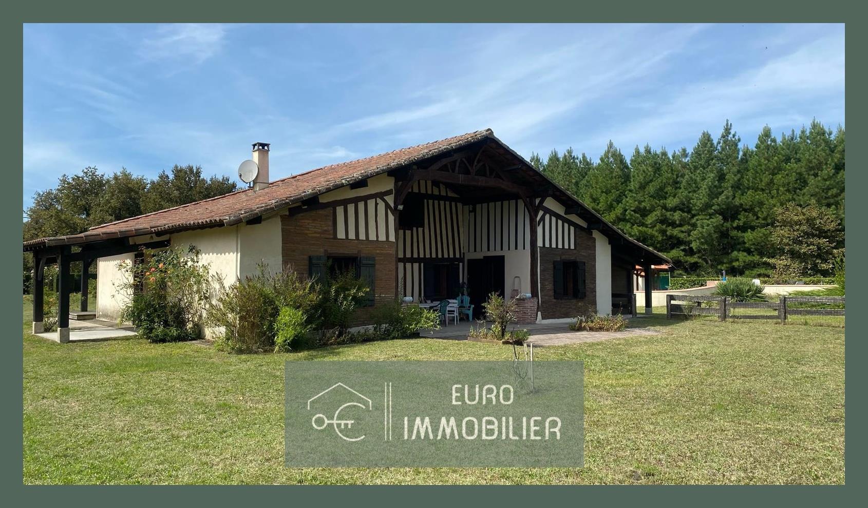 Property 2 dwellings - House - Landaise - Swimming pool - Stables - 3ha (hectares)