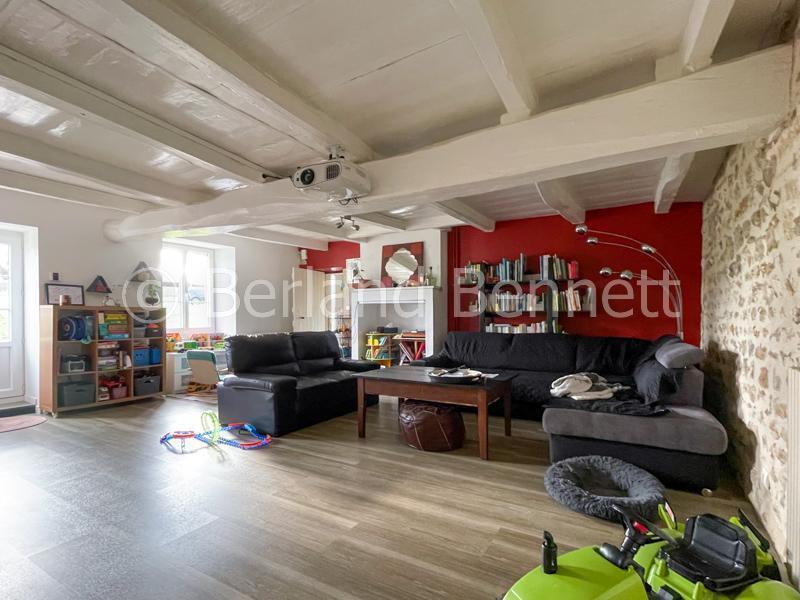 Stone property with outbuildings, land + undulating views – Nr Melle