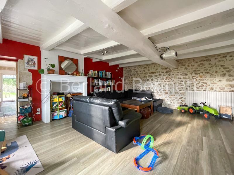 Stone property with outbuildings, land + undulating views – Nr Melle