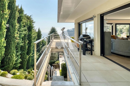 Saint-Laurent d'Eze - Moderne Villa mit Meerblick, sichere Domäne