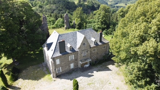 Marcenat Cantal Château 420m2 sur terrain 24950m2