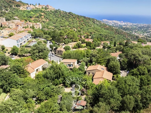 Santa-Reparata-Di-Balagna, Villa mit 3 Schlafzimmern, Blick auf die Berge und das Dorf