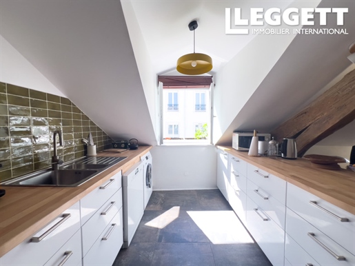 75011, Folie-Méricourt, 2P (T2) lumineux et rénové, 70m2 (54m2 pondérée) au 3e et dernier étage, bel