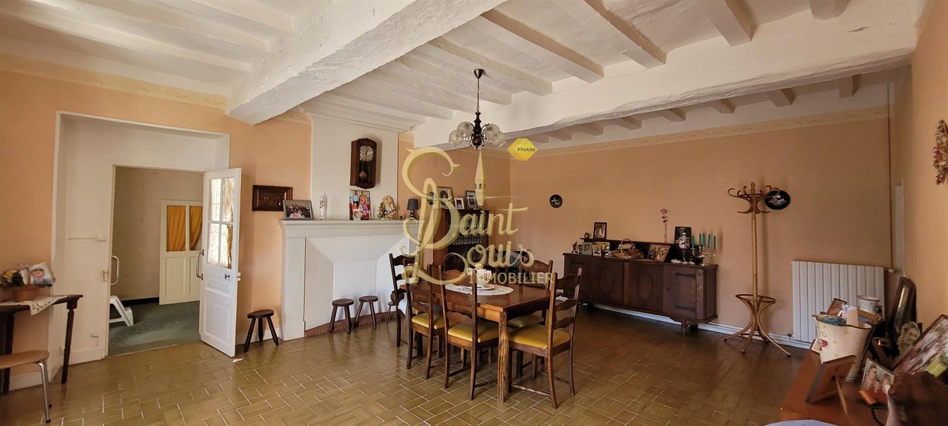 Maison De Village De 123 M2 De Plain-Pied Avec Dependances Et Grand Jardin