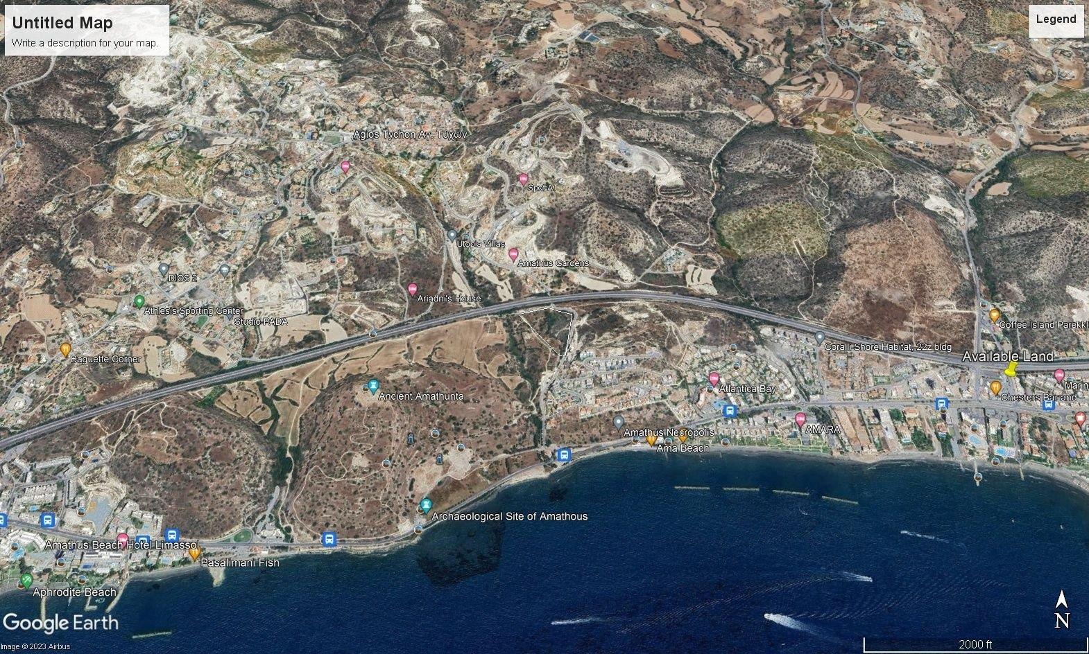 Unobstructed Sea View Land In Agios Tyconas