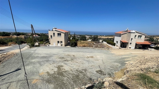 Terrain résidentiel à Tala, Paphos avec vue sur la mer