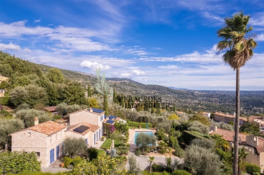 Le Tignet - Magnifique villa en pierre vue panoramique