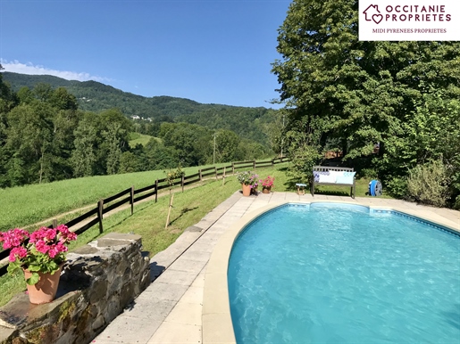 Stone farmhouse, south facing, beautiful view, swimming pool, outbuildings, not overlooked