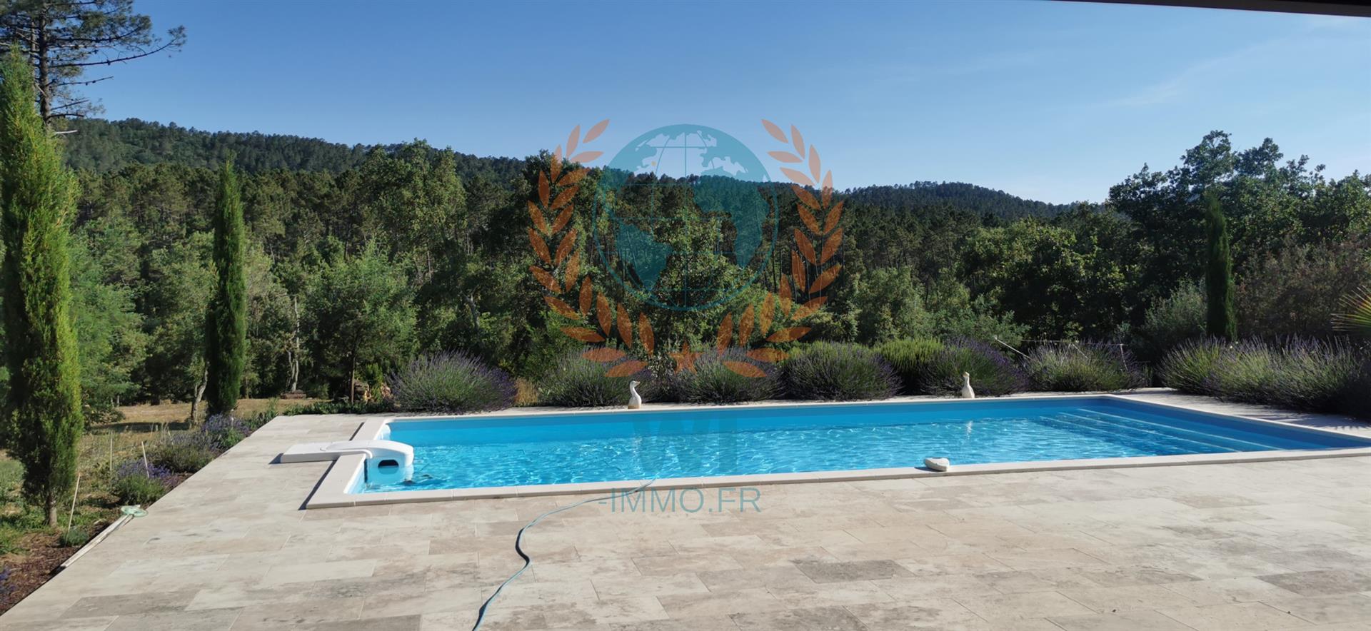 Detached villa with swimming pool in a secure domain