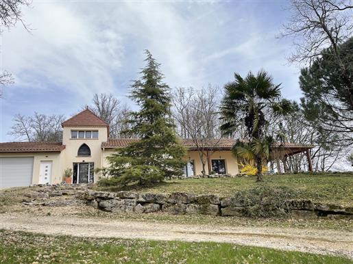Modern country house with gite and large garden  near Salviac, Lot