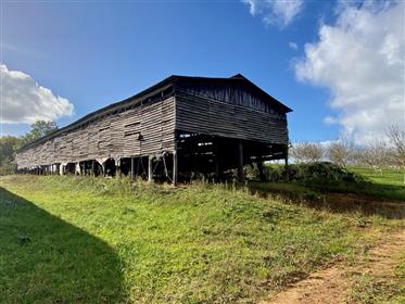 Quietly located building plot with former tobacco barn  near Monpazier, Dordogne