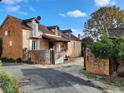 Restored farmhouse with gite, 2 swimming pools, outbuildings and 20ha  near Fumel, Lot et Garonne