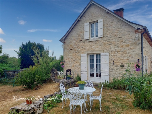 115 m² house + 85 m² stone gîte + outbuildings