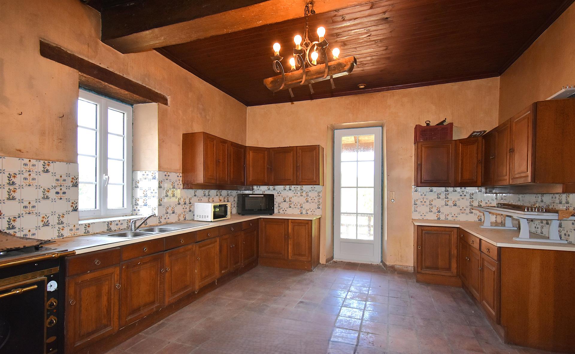 Charming residence and its renovated outbuildings.