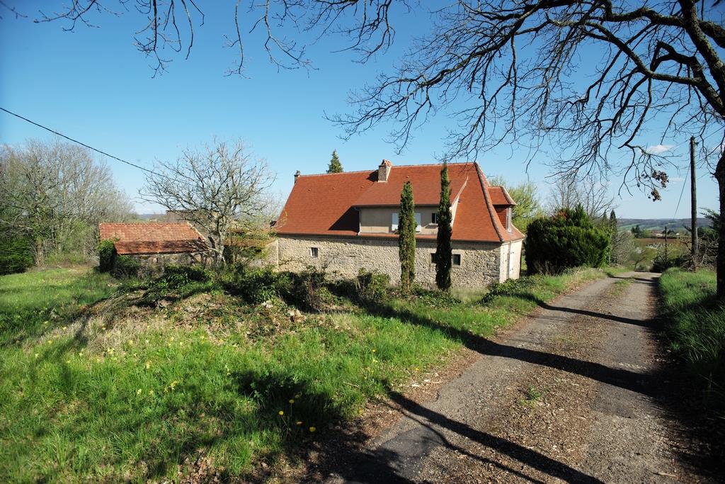 Authentic farmhouse from before 1900 converted into a house on private property