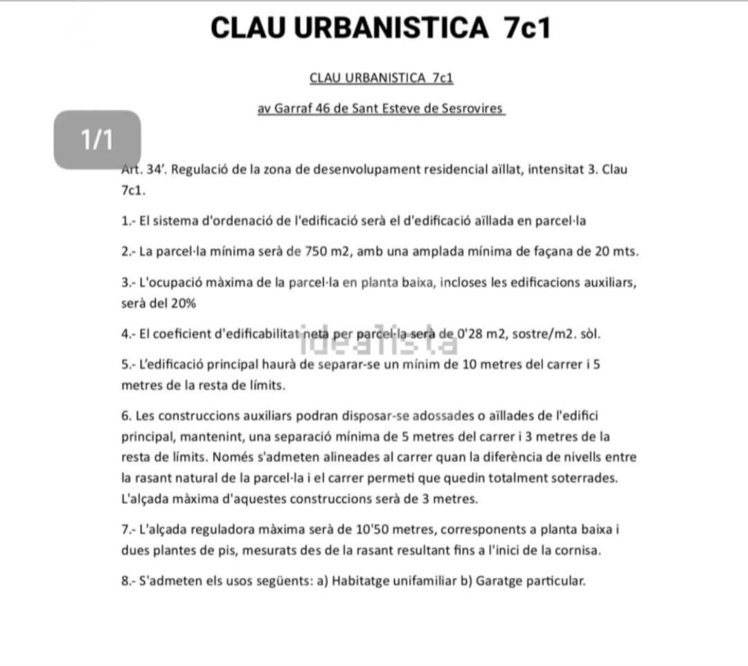 Terreno para construir - 800 m2