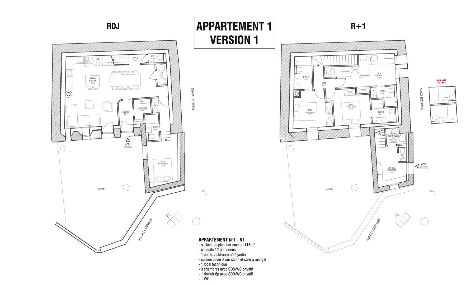 73210 Peisey-Nancroix Beautiful New 5-room duplex with garden