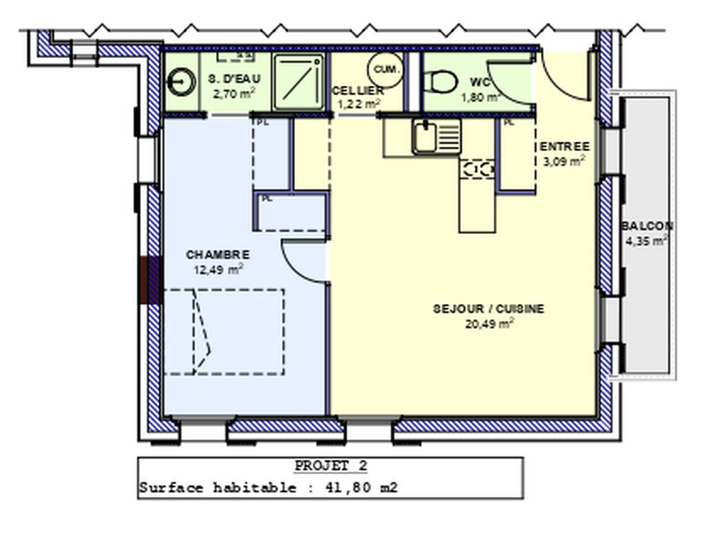 Apartment Bourg Saint Maurice 2 rooms of 41.80 m2
