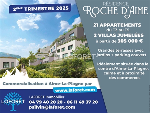 73210 Aime La Plagne from T3 to T6 New Residence ideally located