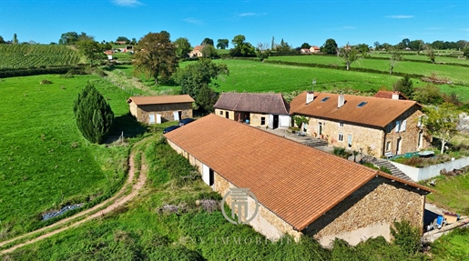 Maison Brionnaise 300m2 sur près de quatre hectares, un chalet avec sauna, une grange, diverses dépe