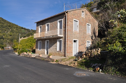 Dpt Corse (20), à vendre Partinello, maison en pierres, vue mer