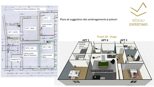 West Chaumont, Speciaal huis voor investeerders Professionele panden of Potentieel 3 tot 5 wooneenh