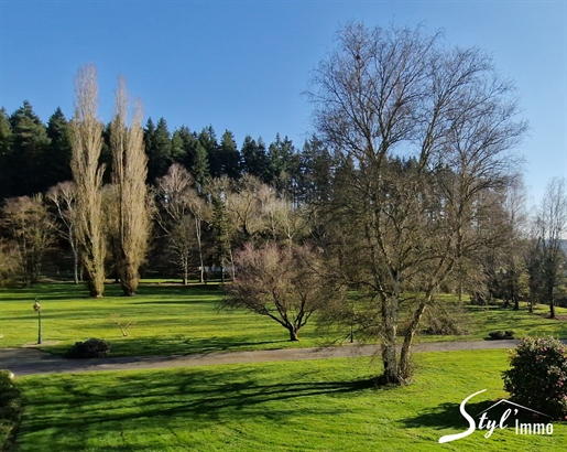 Chaumiére sur Sous-sol avec parc bordé par un ruisseau et forêt!