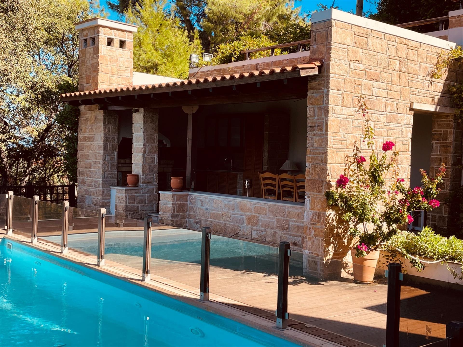 Elegant Villa with Sea View in the Polichrono Area.