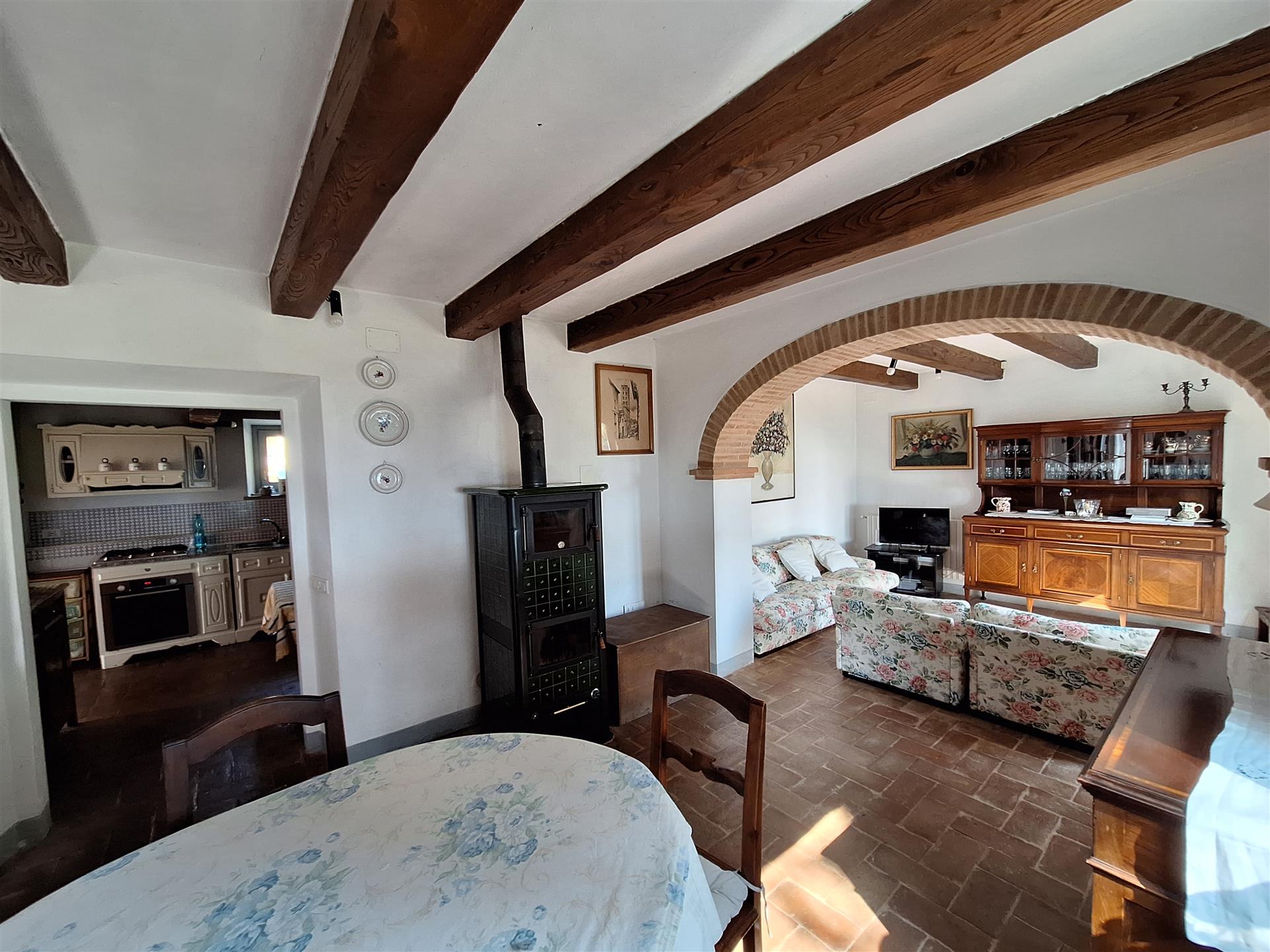 Stone house Tuscany with dependence, view and Pool